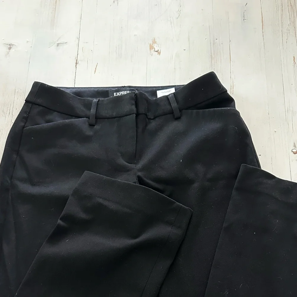 Express Black Dress Pants editor pants size 2 work stretch - Picture 1 of 5
